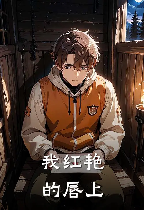 我红艳的唇上
