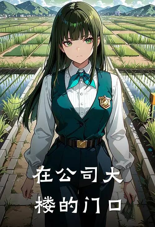在公司大楼的门口