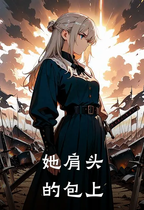 她肩头的包上