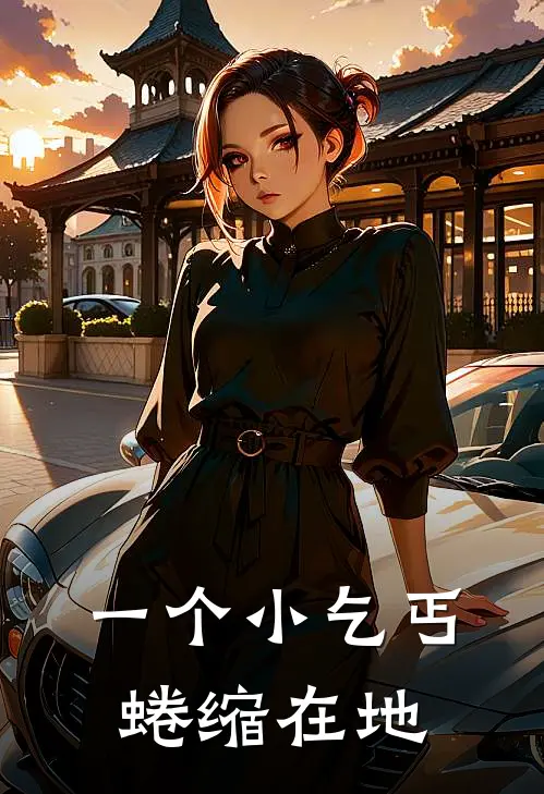 一个小乞丐蜷缩在地