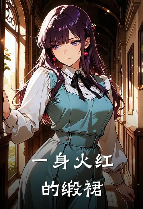 一身火红的缎裙