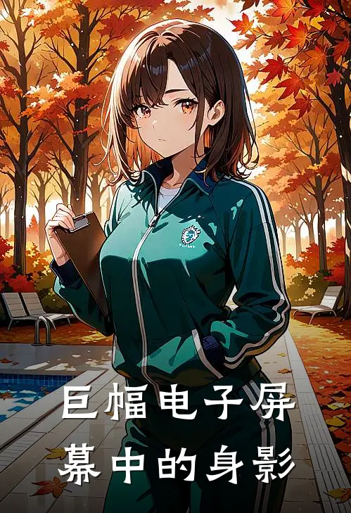 巨幅电子屏幕中的身影