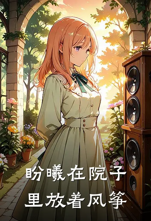 盼曦在院子里放着风筝