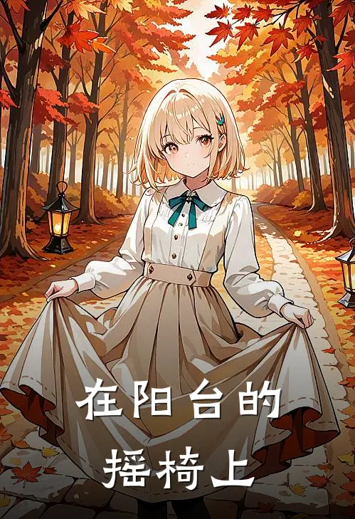 在阳台的摇椅上