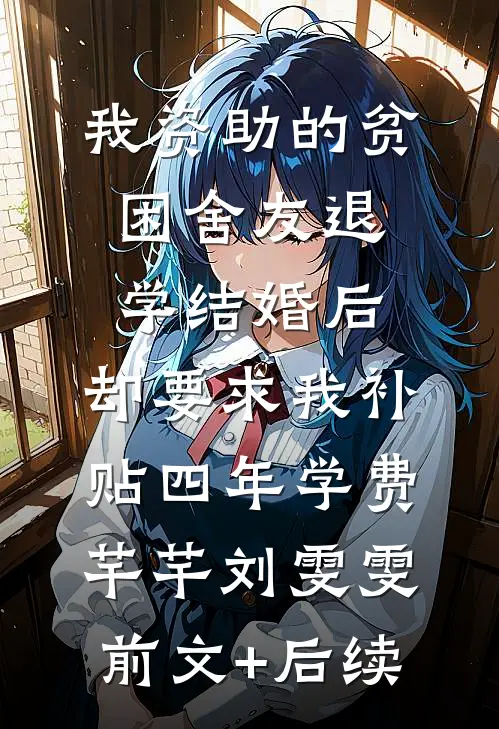 我资助的贫困舍友退学结婚后，却要求我补贴四年学费芊芊刘雯雯前文+后续