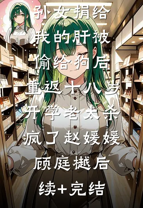 孙女捐给我的肝被偷给狗后，重返十八岁开学老太杀疯了赵媛媛顾庭樾后续+完结