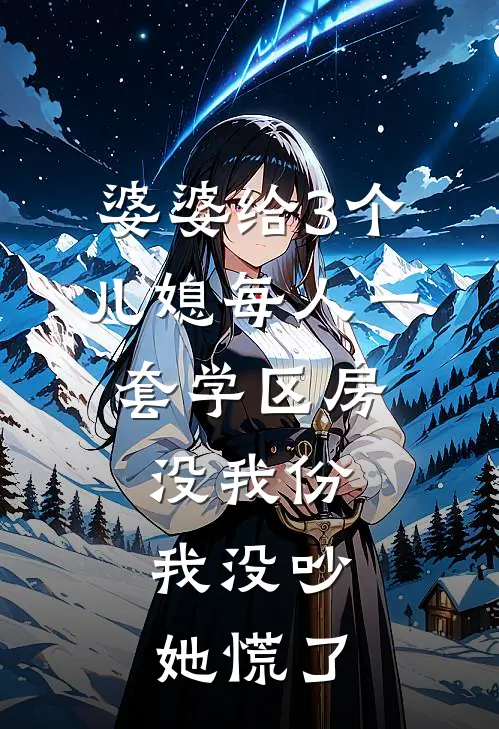 婆婆给3个儿媳每人一套学区房,没我份,我没吵她慌了