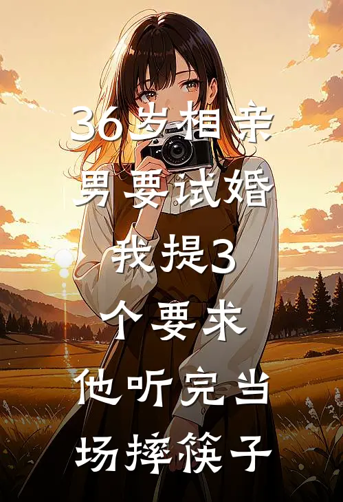 36岁相亲男要试婚，我提3个要求，他听完当场摔筷子
