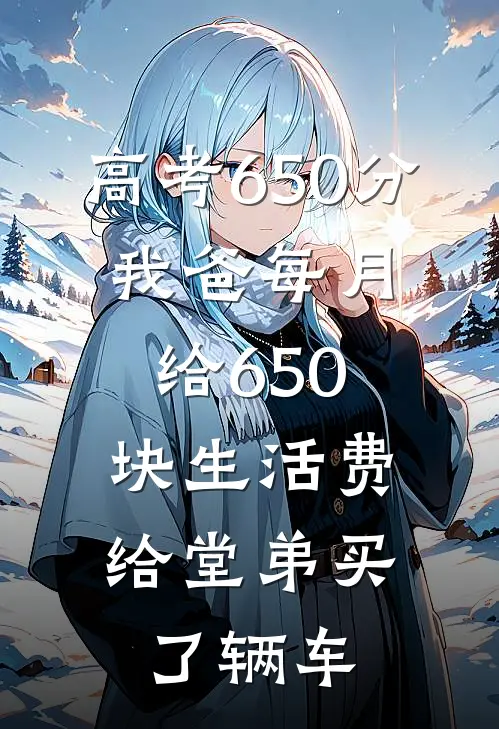 高考650分，我爸每月给650块生活费，给堂弟买了辆车