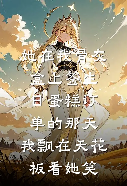 她在我骨灰盒上签生日蛋糕订单的那天,我飘在天花板看她笑