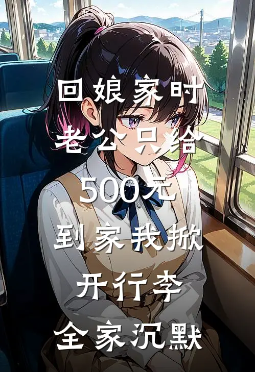 回娘家时老公只给500元，到家我掀开行李，全家沉默