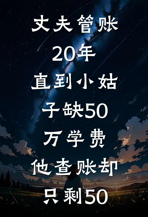 丈夫管账20年，直到小姑子缺50万学费，他查账却只剩50