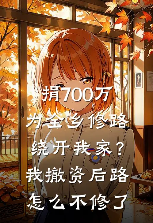 捐700万为全乡修路，绕开我家？我撤资后路怎么不修了