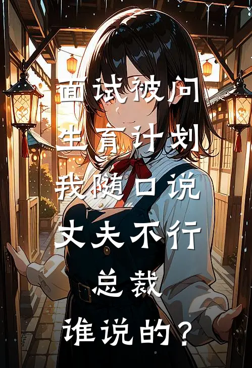 面试被问生育计划，我随口说丈夫不行，总裁：谁说的？