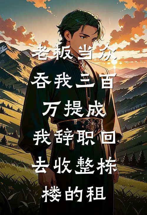 老板当众吞我三百万提成，我辞职回去收整栋楼的租
