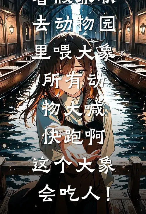 暑假兼职去动物园里喂大象,所有动物大喊:快跑啊,这个大象会吃人!