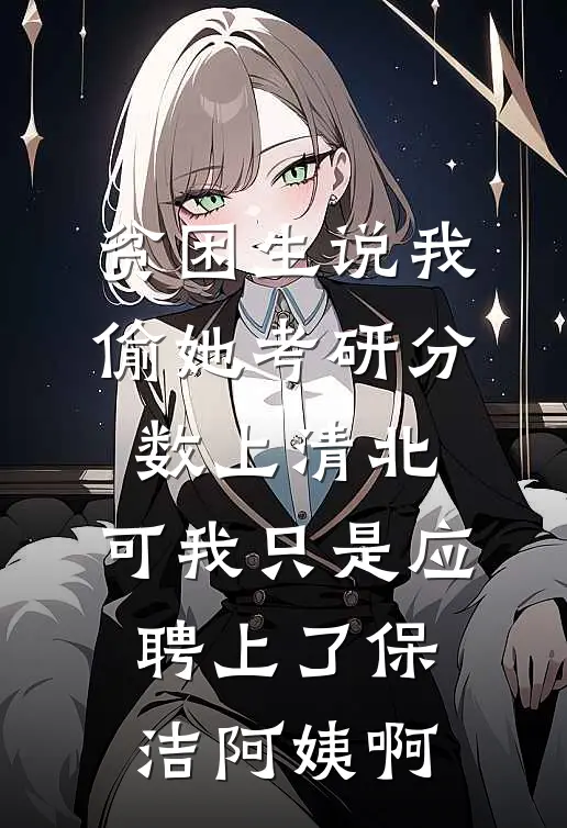 贫困生说我偷她考研分数上清北，可我只是应聘上了保洁阿姨啊