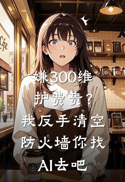 嫌300维护费贵？我反手清空防火墙，你找AI去吧