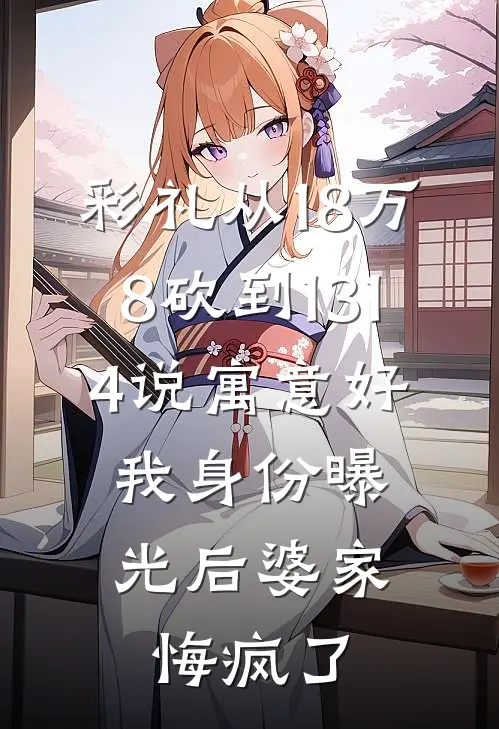 彩礼从18万8砍到1314说寓意好，我身份曝光后婆家悔疯了