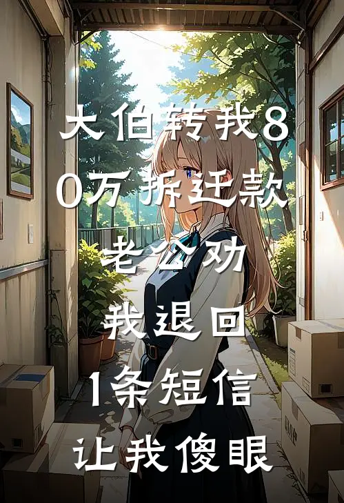 大伯转我80万拆迁款,老公劝我退回,1条短信让我傻眼