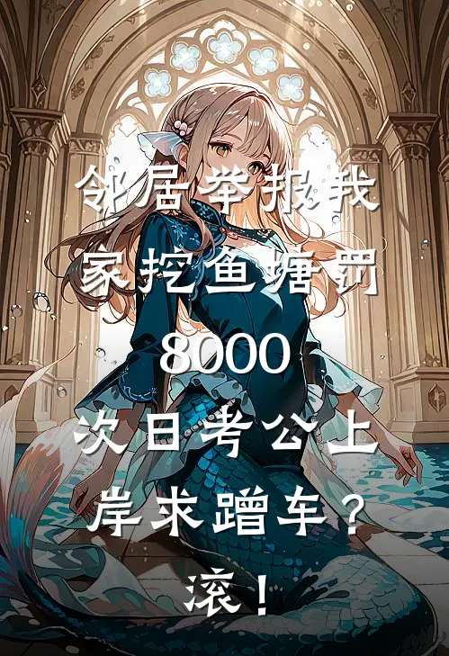邻居举报我家挖鱼塘罚8000，次日考公上岸求蹭车？滚！