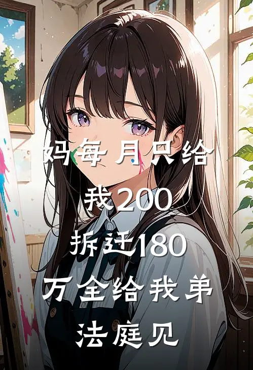 妈每月只给我200,拆迁180万全给我弟,法庭见。