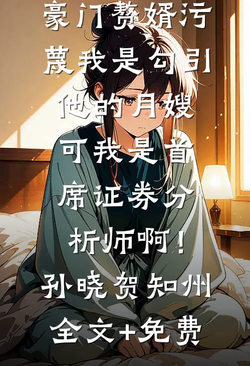 豪门赘婿污蔑我是勾引他的月嫂，可我是首席证券分析师啊！孙晓贺知州全文+免费