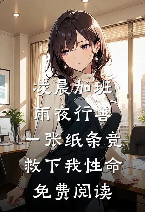 凌晨加班雨夜行善，一张纸条竟救下我性命免费阅读