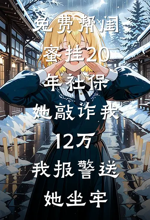 免费帮闺蜜挂20年社保,她敲诈我12万,我报警送她坐牢