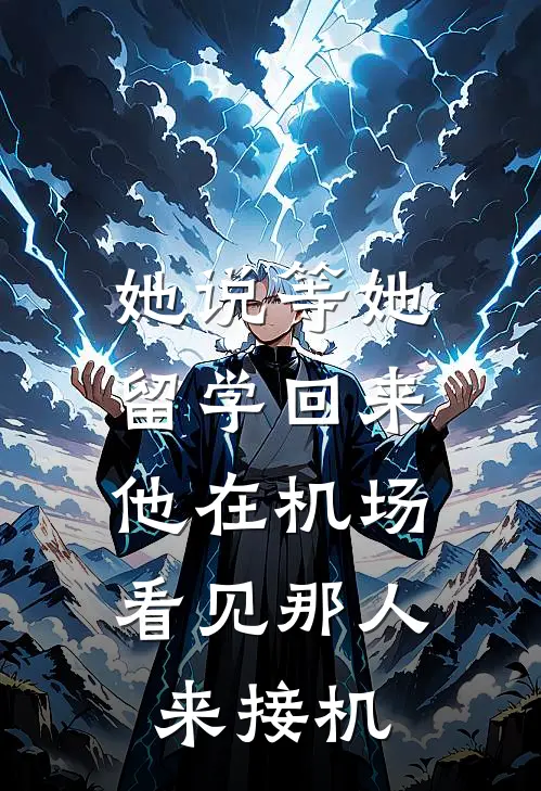 她说等她留学回来,他在机场看见那人来接机