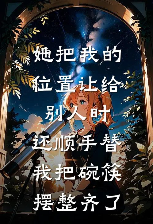 她把我的位置让给别人时,还顺手替我把碗筷摆整齐了