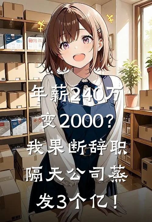 年薪240万变2000?我果断辞职,隔天公司蒸发3个亿!