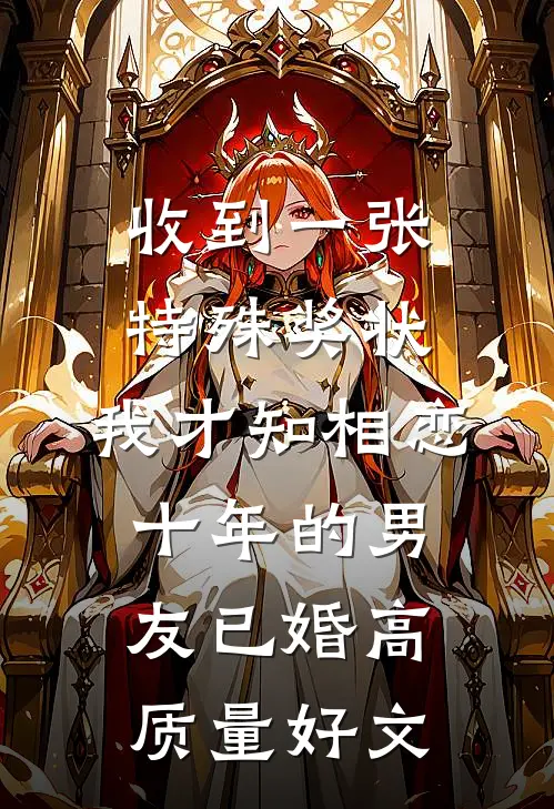 收到一张特殊奖状，我才知相恋十年的男友已婚高质量好文
