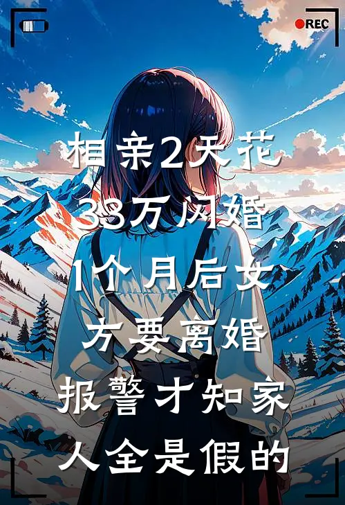相亲2天花33万闪婚，1个月后女方要离婚，报警才知“家人”全是假的