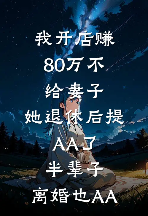 我开店赚80万不给妻子,她退休后提:AA了半辈子,离婚也AA