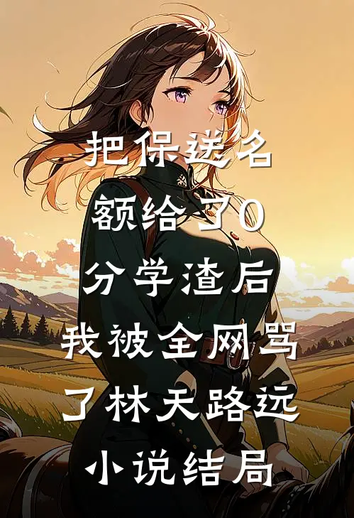 把保送名额给了0分学渣后，我被全网骂了林天路远小说结局