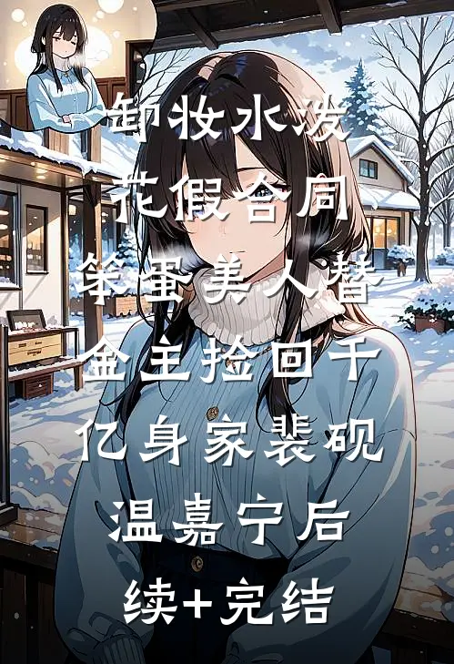卸妆水泼花假合同，笨蛋美人替金主捡回千亿身家裴砚温嘉宁后续+完结