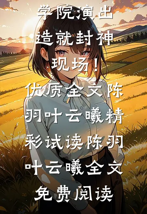 学院演出,造就封神现场!优质全文