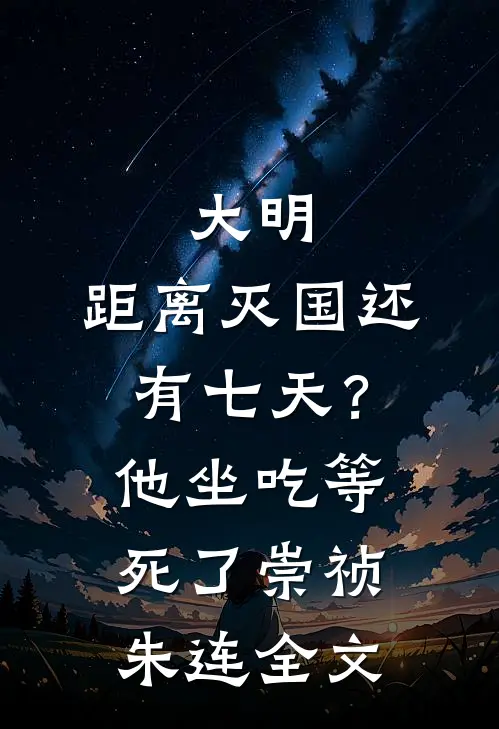 大明：距离灭国还有七天？他坐吃等死了崇祯朱连全文