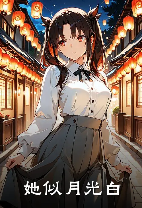 她似月光白