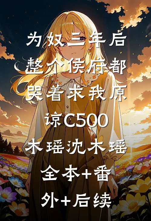 为奴三年后，整个侯府都哭着求我原谅C500木瑶沈木瑶:全本+番外+后续