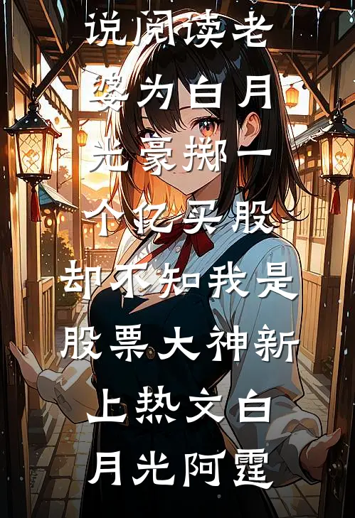 老婆为白月光豪掷一个亿买股，却不知我是股票大神新上热文