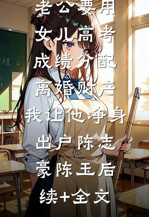 老公要用女儿高考成绩分配离婚财产，我让他净身出户陈志豪陈玉后续+全文
