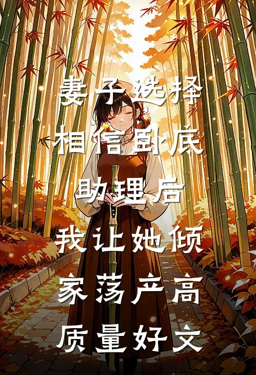 妻子选择相信卧底助理后，我让她倾家荡产高质量好文