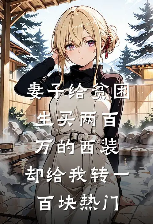 妻子给贫困生买两百万的西装，却给我转一百块热门