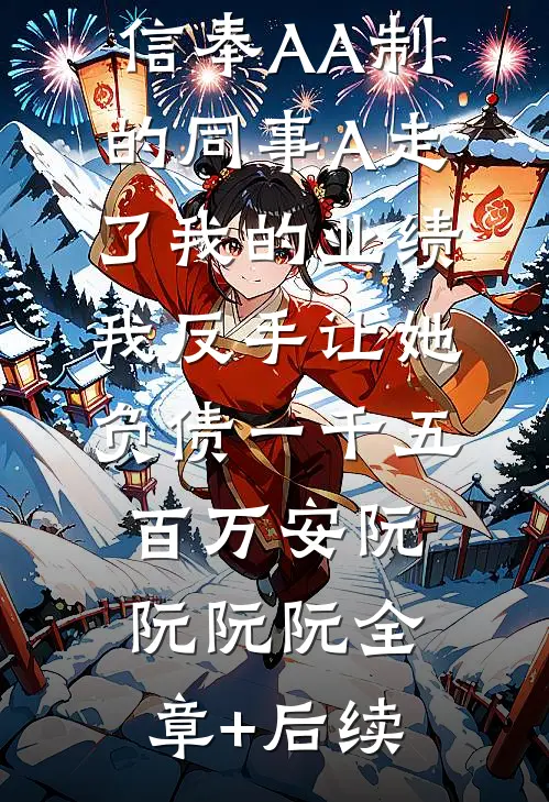 信奉AA制的同事A走了我的业绩，我反手让她负债一千五百万安阮阮阮阮全章+后续