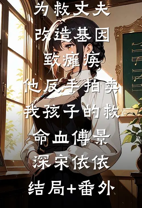 为救丈夫改造基因致瘫痪，他反手拍卖我孩子的救命血傅景深宋依依:结局+番外