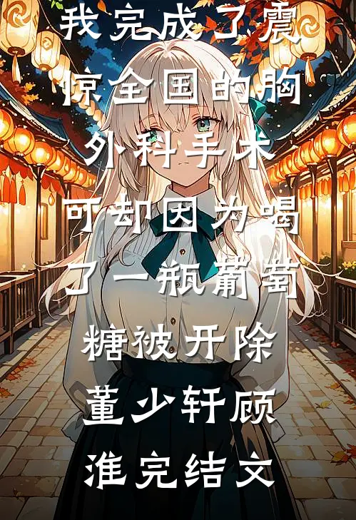 我完成了震惊全国的胸外科手术，可却因为喝了一瓶葡萄糖被开除董少轩顾淮完结文