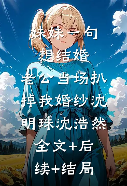 妹妹一句想结婚，老公当场扒掉我婚纱沈明珠沈浩然全文+后续+结局
